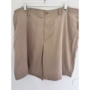 Pro Tour Tan Men's Slash Pocket Flat Front Short Athleisure Sports Wear 40x9